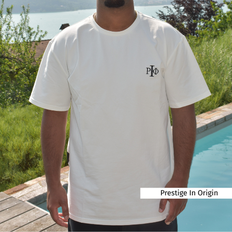 T-SHIRT WHITE LOGO Φ BACK